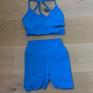 Blue Women's Activewear Set